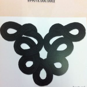 Aplique alamar negro