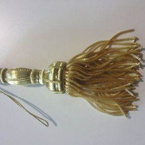 Borla Alambre Grande Oro