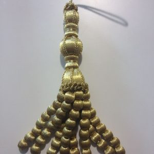 Borla Bolitas Oro 5 Maderas