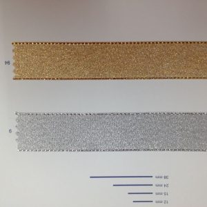 Cinta Lam&eacute; dorada / plateada