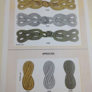 Alamares Agreman metalizado Ref: 699022.000 y 699023.000