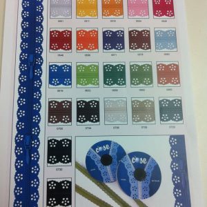 Cremallera adorno troquelada