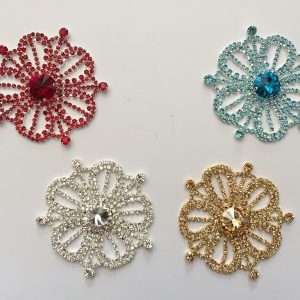 APLIQUE STRASS FLOR