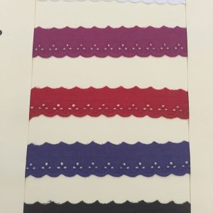 Cintas bordadas algod&oacute;n