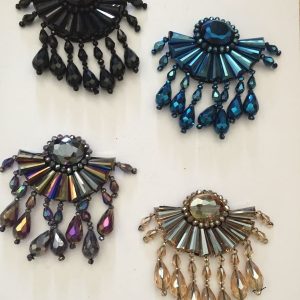 Aplique rocalla/cristal