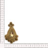Aplique decorativo bordado de 10 cm