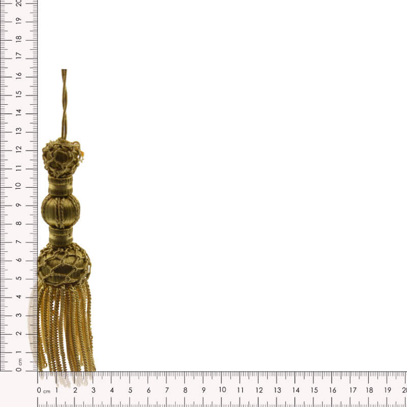 Borla alambrillo de 12,5 cm con estructura de 5 cuerpos