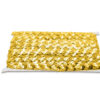 Pasamanería decorativa oro con lentejuela brillante