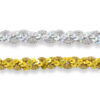Galón ondas con lentejuelas color oro de 1,5 cm