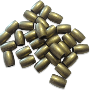 Cuenta cilíndrica de zamak para pasamanería – Pack 30 unidades