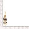 Borla decorativa de pedrería de 8 cm con cristales