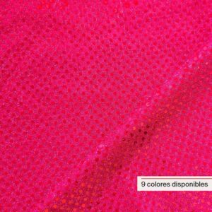 Tela de Lentejuela 3 mm sobre Punto Ancho 1,15 m