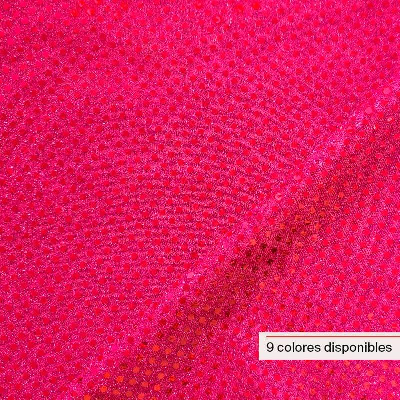 Tela de Lentejuela 3 mm sobre Punto Ancho 1,15 m