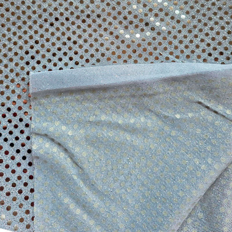 Tela de Lentejuela 3 mm sobre Punto Ancho 1,15 m - Imagen 6