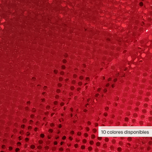 Tela de Lentejuela 6 mm Ancho 1,50M (Base Punto)