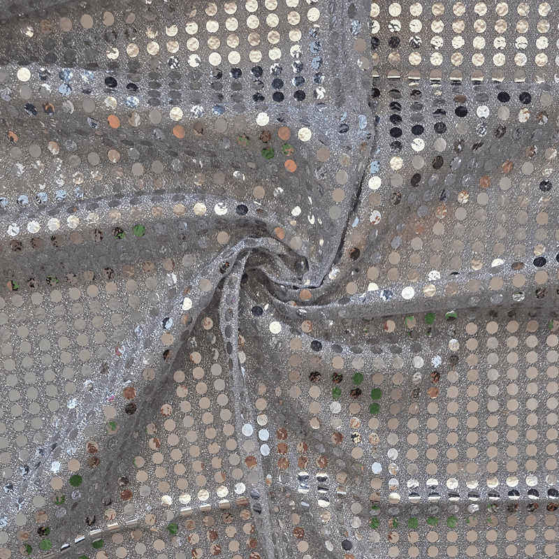 Tela de Lentejuela 6 mm Ancho 1,50M (Base Punto) - Imagen 3