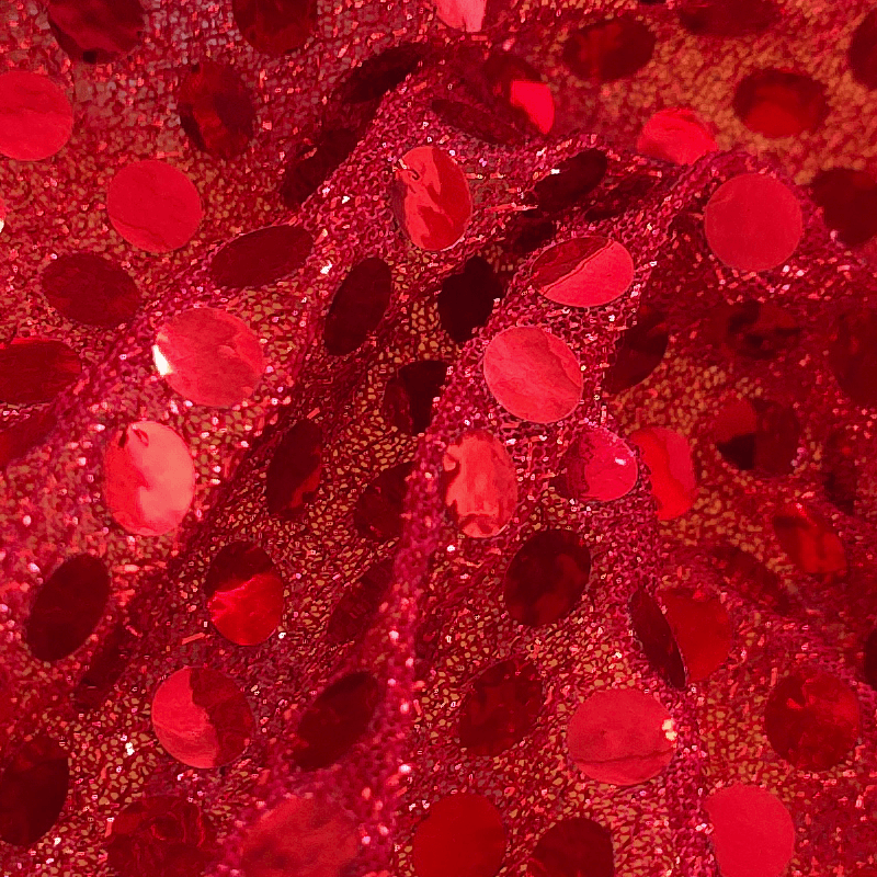 Tela de Lentejuela 6 mm Ancho 1,50M (Base Punto) - Imagen 9