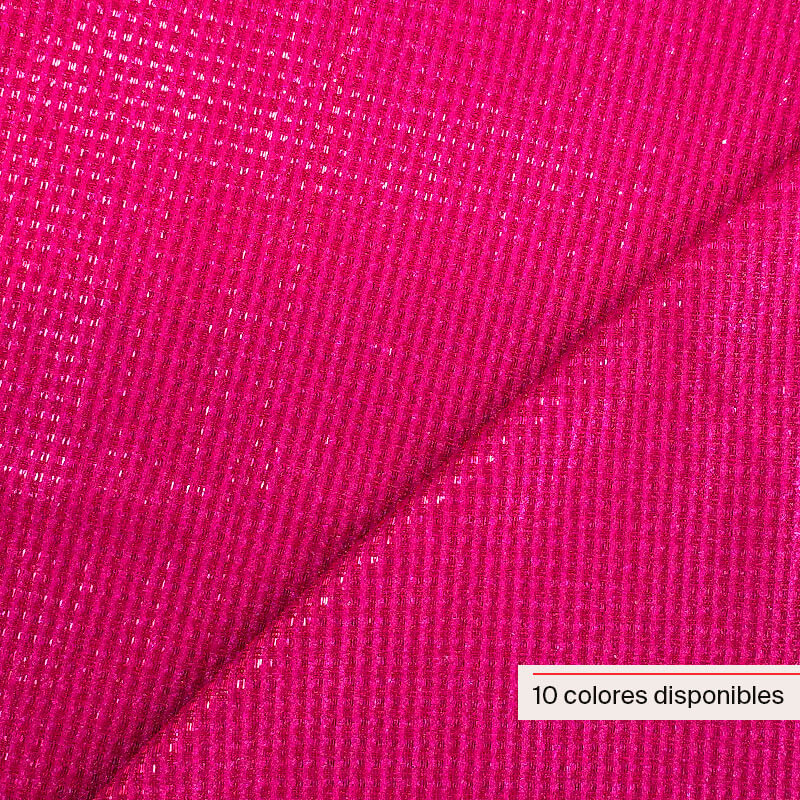 tejido glitter texturizado base punto