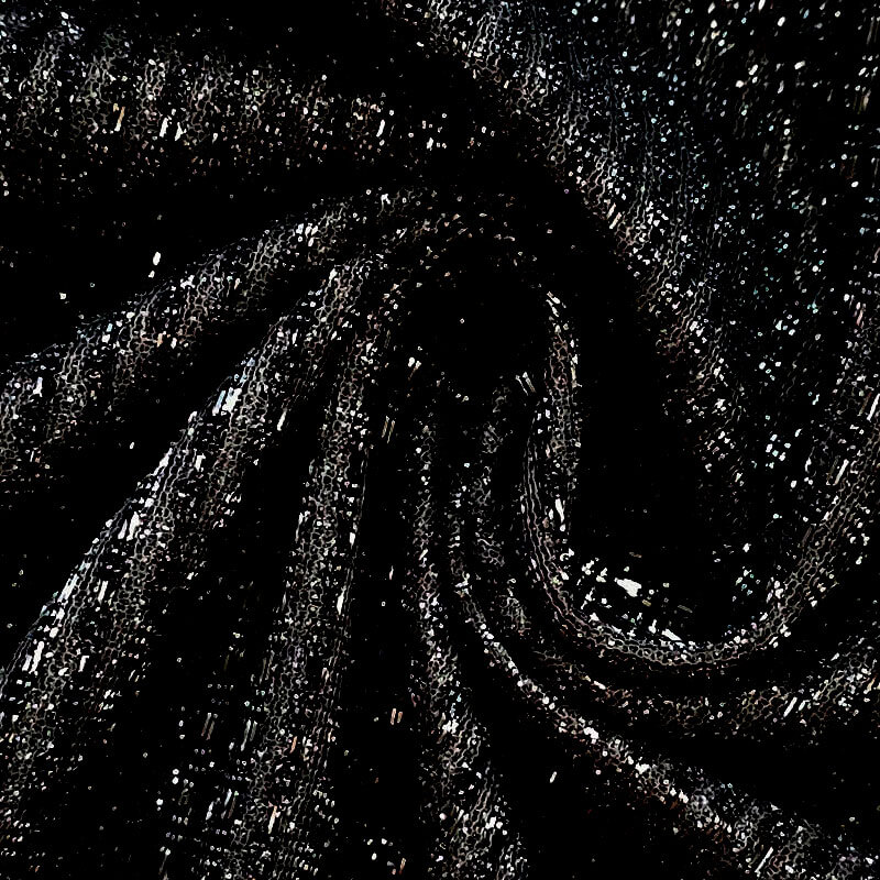 tejido brillo continuo con relieve visual