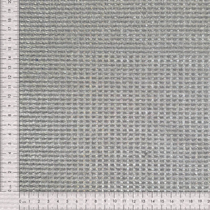 tejido lamé con efecto visual estructurado