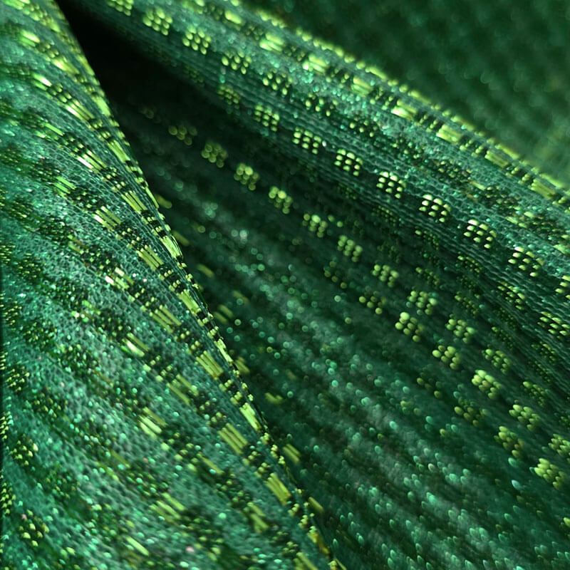tela glitter cuba verde hierba brillo suave