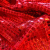 Textura de lentejuela cuadrada holográfica en tejido flexible
