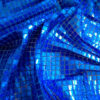 tela de punto con lentejuelas azulina holográfica textil