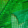 tela con lentejuelas verde holográfica diseño textil