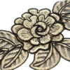 51649430-aplique-floral-oro-con-hojas Parche floral dorado con hojas bordadas