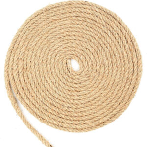Cordón de yute natural de 8 mm.