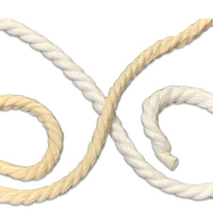 Cordón macramé de algodón de 6 mm.