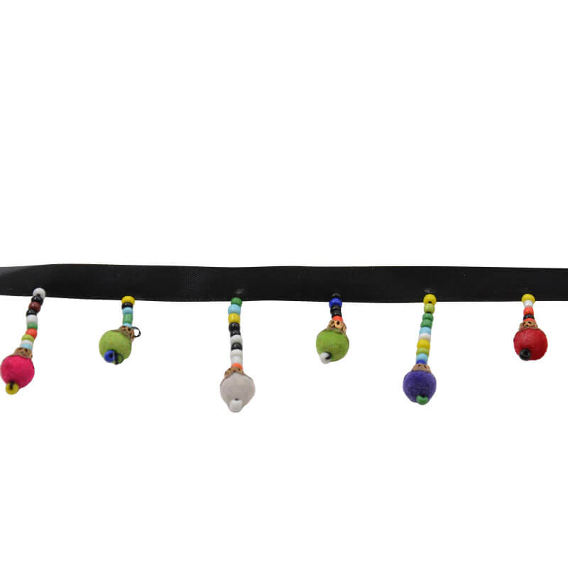 fleco cuentas multicolor con abalorios