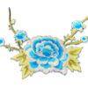 5245446-aplique-flor-azul-bordada-con-ramas Parche de inspiración oriental con flor azul