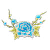 5245446-parche-floral-bordado-para-confeccion Bordado floral azul para customizar prendas