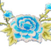 5245446-parche-termoadhesivo-flor-bordada-azul-18cm Parche floral azul para moda y accesorios