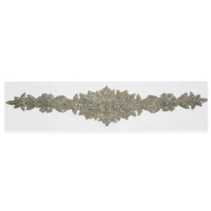 Cinturón de pedrería cristal 35 cm