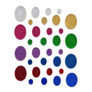 Piedras ovaladas de brillo en varios colores para confección