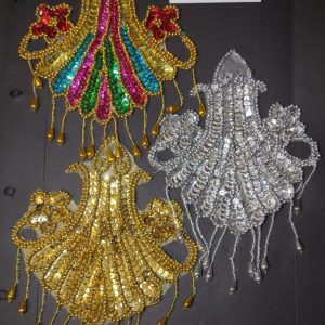 Aplique Oro/Plata/Multicolor