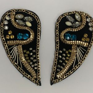 Aplique pareja pedreria