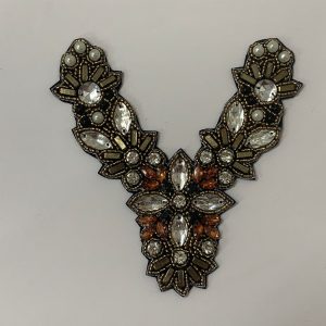 Aplique peque&ntilde;o oro/rojo