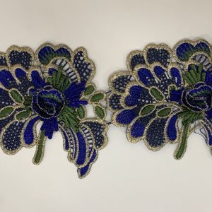 Encaje Metalizado Azul