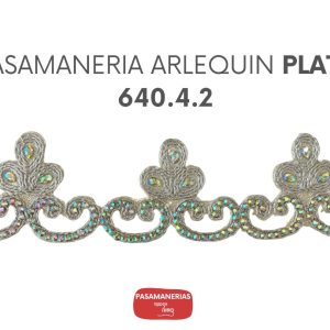 PASAMANERIA ARLEQUIN PLATA 640.4.2