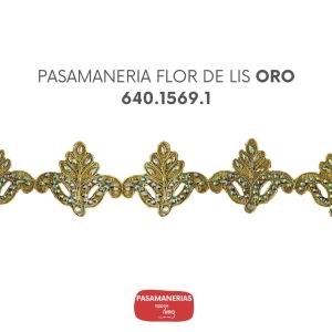 PASAMANERIA FLOR DE LIS ORO 640.1569.1