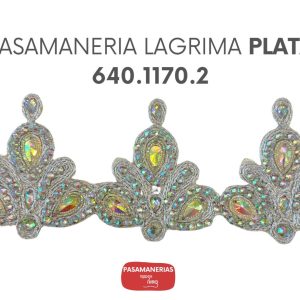 PASAMANERIA LAGRIMA PLATA 640.1170.2
