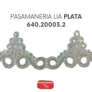 PASAMANERIA LIA PLATA 640.20003.2