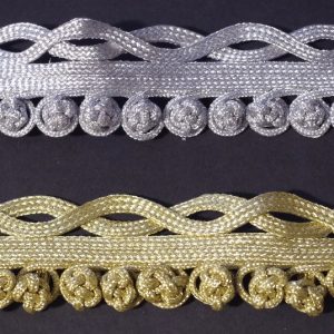 Pasamaneria Metal Plata/Oro