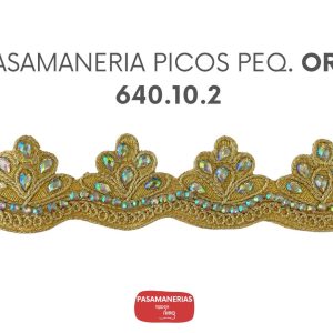 PASAMANERIA PICOS PEQ. ORO 640.10.2