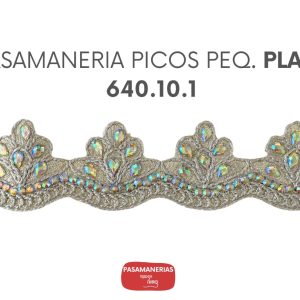 PASAMANERIA PICOS PEQ. PLATA 640.10.1