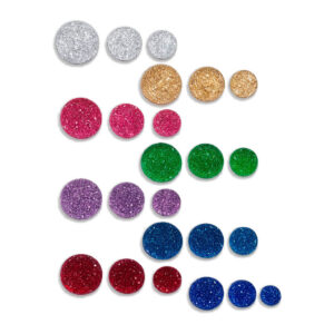 Piedras redondas brillantes en varios colores para confección