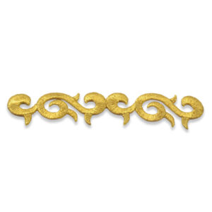 Aplique termo adhesivo oro 14 cm